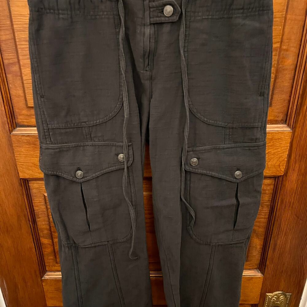 Free People We The Free Park Ave Cargo Pant Black size XS NWT's $148 - Picture 9 of 11